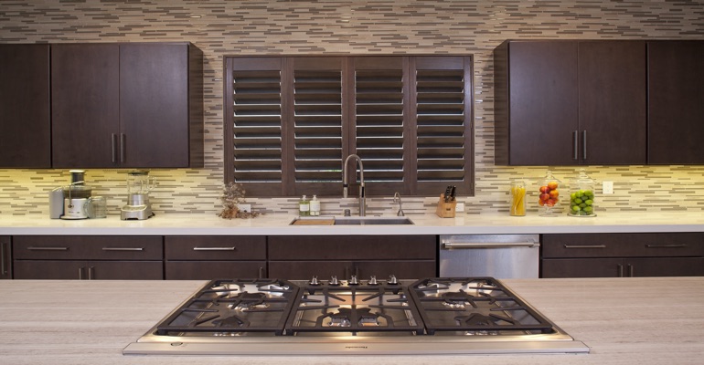 San Antonio wood shutter kitchen